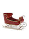 ArteLibre Christmas Figure Sleigh Red Length 34cm