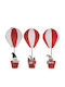 ArteLibre Christmas Hot Air Balloon Figure 90x90x90cm