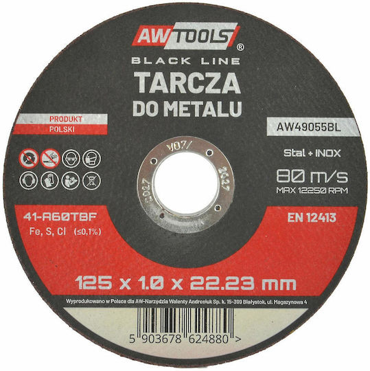 Aw Disc Metal 125*1,6mm Black Line