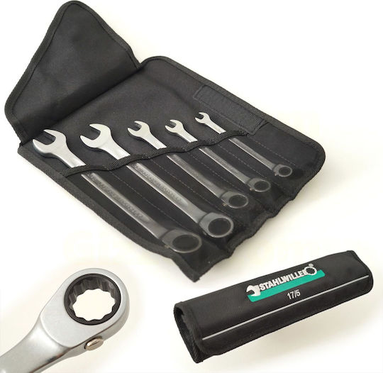 Stahlwille Ratchet Комплект Ключови Инструменти 8-19мм 5 Бройки 96411705