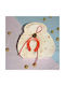 LiebeQueen Handmade Tabletop Lucky Charm Horseshoe Red made of Wood 1pcs