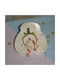 LiebeQueen Handmade Hanging Lucky Charm Horseshoe Gold made of Wood 1pcs