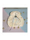 LiebeQueen Handmade Hanging Lucky Charm Horseshoe White made of Wood 1pcs