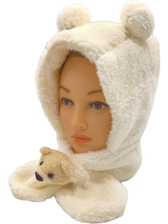 Kids Beanie Fur White