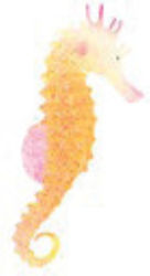 Ad Glowing Sea Horse Blue