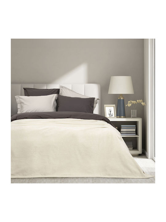 Nima Alpa Blanket Fleece Single 160x220cm Light Beige