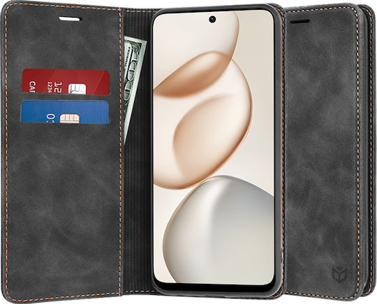 Techsuit Confy Cover Umschlag Rückseite Schwarz (Honor 400)