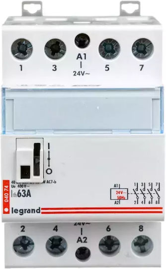 Contactor Modular 63A 4Z 0R 24V AC SM363 412512