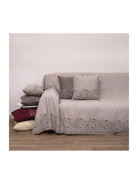 Viopros Ριχτάρι Διθέσιου Καναπέ Chenille 180x240εκ. Λινό