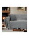Lino Home Velora Ριχτάρι Πολυθρόνας Chenille 180x180εκ. Γκρι