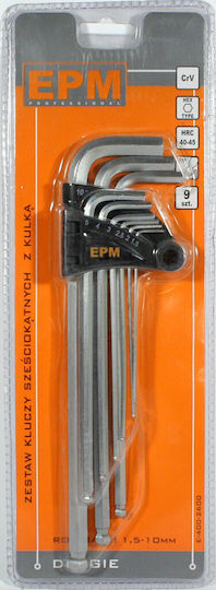 EPM Σετ 9 Κλειδιά Allen σε Σχήμα L