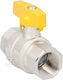 Gas Ball Valve Mt 3/4" Nickel