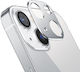 Titanium Alloy Kameraobjektivschutz für iPhone 13 / 13 Mini Silber