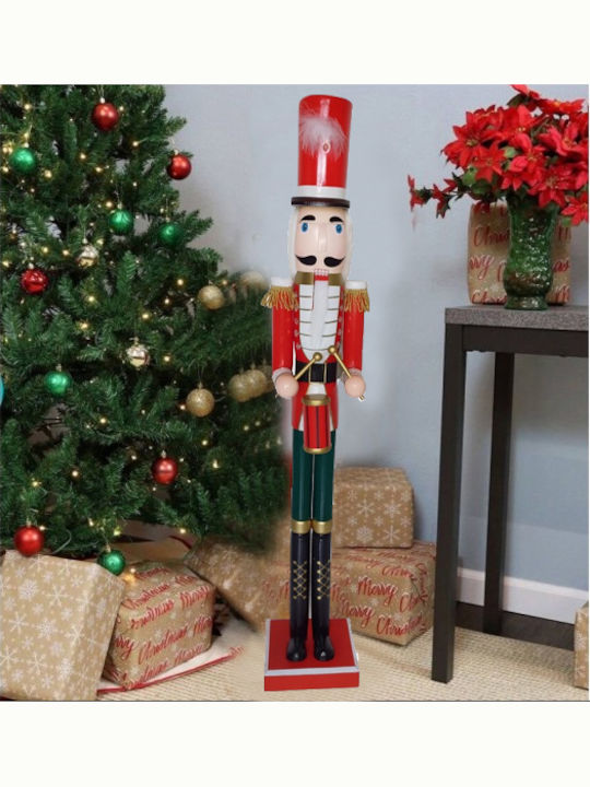 ForAll Wooden Christmas Nutcracker 120cm Red