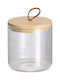 Zeller Vase General Use with Lid Glass Transparent 1050ml