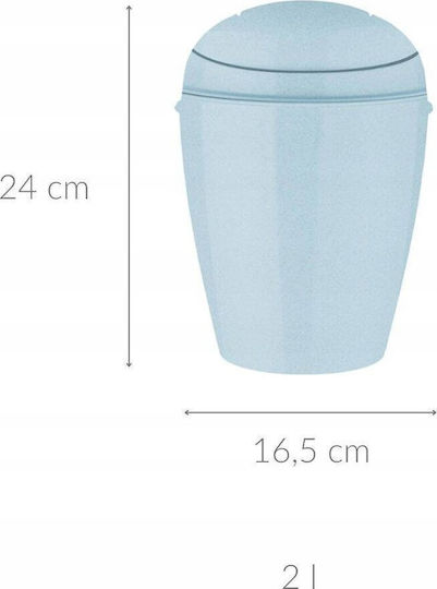 Koziol Waste Bin Blue 2L Koziol Waste Bin Blue 2L