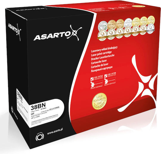 Asarto Тонер Касета HP 38BN Q1338A 12000 Стр Черен