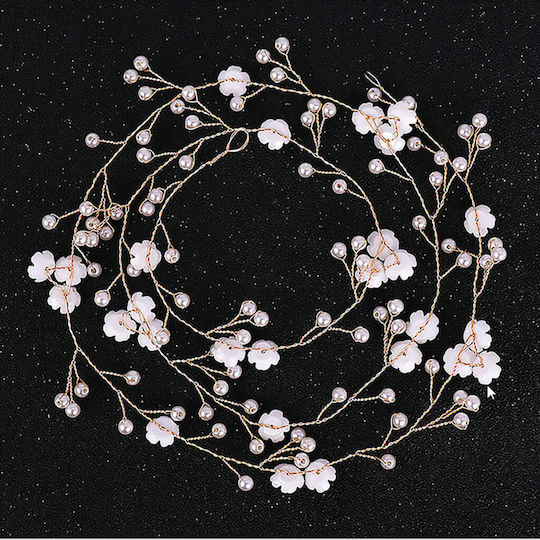 Hair Decoration Silver or Gold Pearls Flowers Jolanta