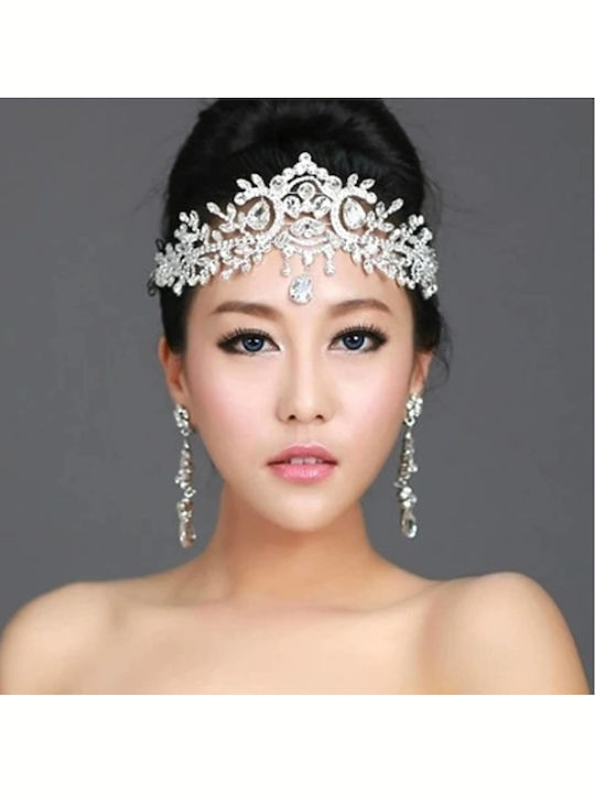 Bridal Accessories Headpiece Forehead Crystals Silver Gold or Rose Gold Bride Wedding Myrto