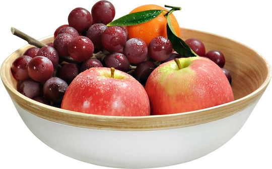 Kesper Obstschale aus Bambus Weiß 23x23cm