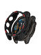 Carcasă de Silicon Black/Red pentru Garmin Fenix 8 (47 mm)