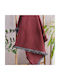 Rythmos Decorative Pillow Case Cadenza 100% Cotton Burgundy 40x40cm