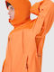 Trekking Winter Jacke Hardshell Wasserdicht und Winddicht Orange