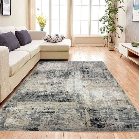 SpitiBazaar Covor Rectangular Bej - Negru