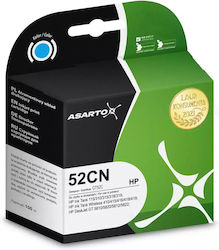 Asarto Συμβατό Μελάνι HP HP 52CN Κυανό
