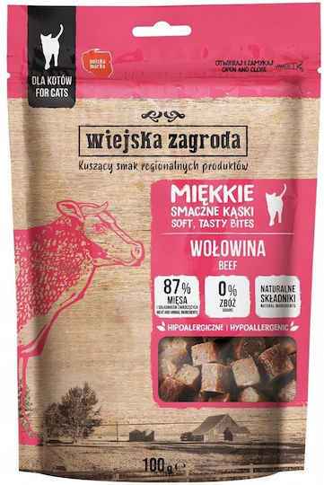 Wiejska Zagroda Υγρή Τροφή για Ενήλικες Γάτες με Βοδινό 100gr