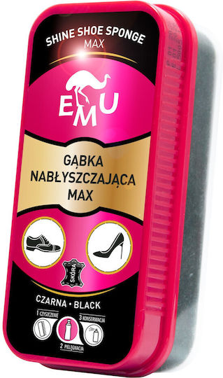Vaco Emu Shoe Shine Sponge Max Black