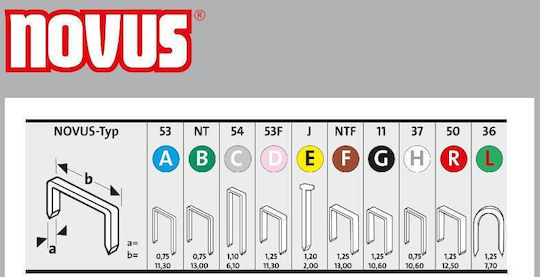 Staples Type G 11/6 Novus 5000 Pcs