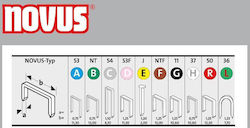 Staples Type A 53/6 Novus 1800 Pcs
