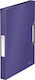 Leitz Folder with Rubber Band and Ears for Paper A4 Blue