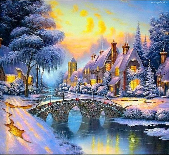 Norimpex Мозайка Диамантено 5D Зима 40x30см