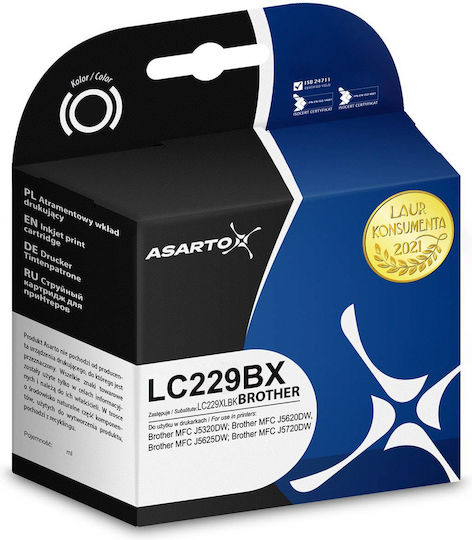 Касета за Мастило Asarto Brother Lc229bx Lc229xlbk 2400 Стр Черен