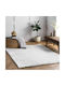 SpitiBazaar Anti-slip Rug Rectangular Furry White