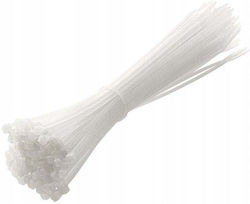 Cable Tie 2.5 X 200 Mm 100 Pcs White Ht2c719