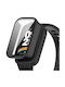 Plastic Case with Glass in Black color for Smart Band 9 Active