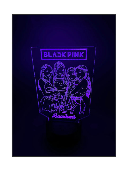 Παιδικό Διακοσμητικό Φωτιστικό Blackpink Μωβ 20x12cm