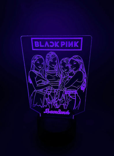 Kids Decorative Lamp Blackpink Purple 20x12cm