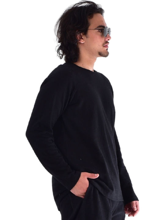 Langarmbluse Black