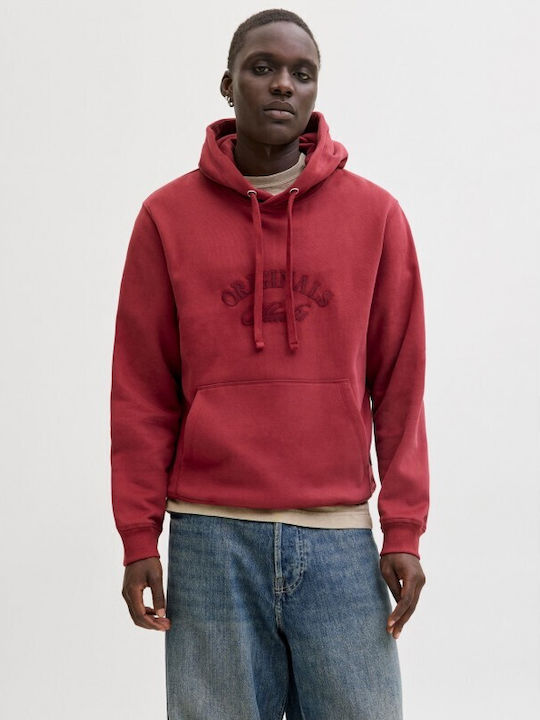 Jack & Jones Sweatshirt with Hood Tibetan Red