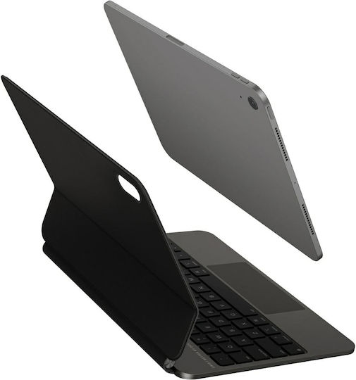 Uniq Venno Pro Flip Cover με Πληκτρολόγιο στα International English Μαύρη (iPad 2025 11")