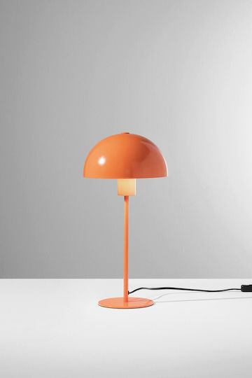 Fan Europe Popart Metal Table Lamp with Orange Shade and Base