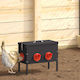 vidaXL Chicken 2 Pcs Feeder with Capacity 15kg 41.5x20.5x33cm.