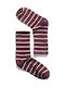 Women's Brown Striped Fleece Socks