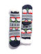 Damen Weihnachts Socken Mit Fleece Muster Schwarz