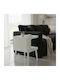 Square Side Coffee Table Cubino Metal Cream W35xL35xH50cm