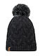 Caryn Beanie Unisex Fleece Σκούφος Πλεκτός σε Γκρι χρώμα